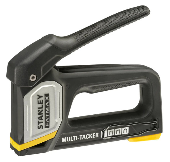 STANLEY FATMAX 4-in-1 Multi Tacker Staple Gun, Takes Type A, G, CT100 Staples & Type J Brad Nails - FMHT70401-0