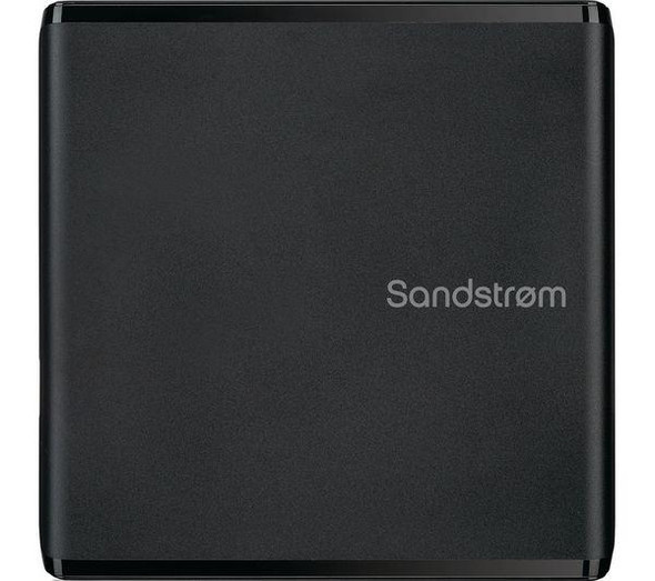 SANDSTROM External DVD Reader/Writer, USB 2.0, Black