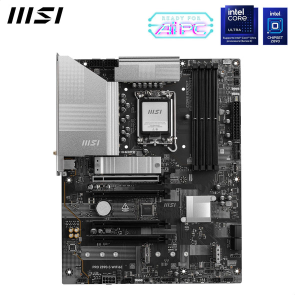 MSI PRO Z890-S WIFI6E ATX Motherboard, LGA 1851, DDR5, PCIe 5.0 - PRO Z890-S WIFI6E – image 2