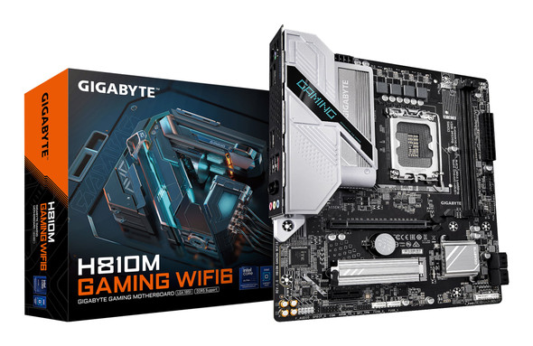 GIGABYTE H810M GAMING WIFI6 M-ATX Motherboard, LGA 1851, DDR5, Wi-Fi 6 - H810M GAMING WIFI6