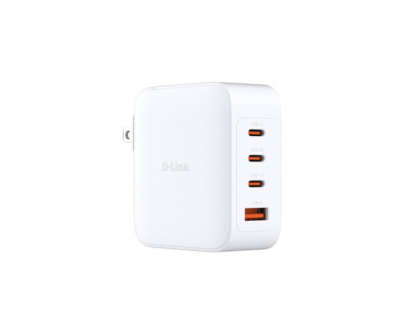 D-Link DCF-141 140W 4-Port GaN USB Charger, 3 USB-C, 1 USB-A - DCF-141/B