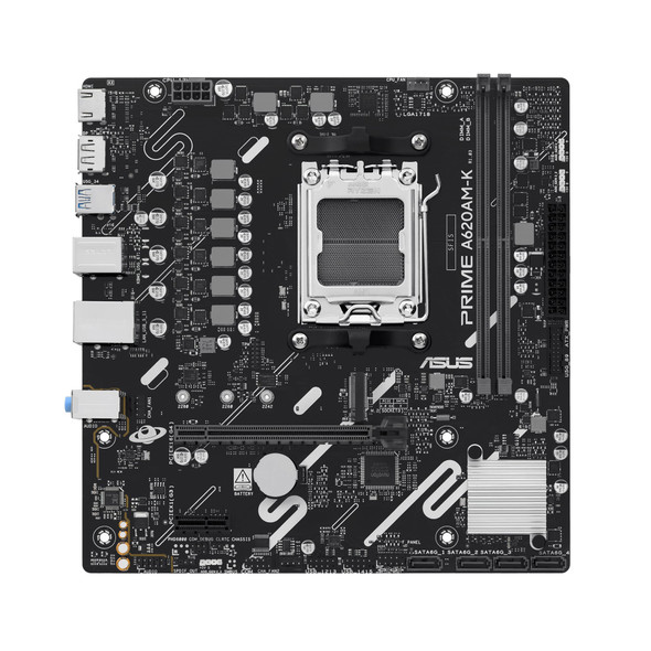 ASUS PRIME A620AM-K AMD Socket AM5 Micro ATX Motherboard - 90MB1GX0-M0EAY0