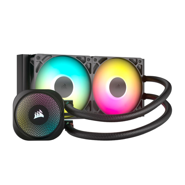 Corsair Nautilus 240 RS ARGB 240mm Liquid CPU Cooler, Black - CW-9060092-WW