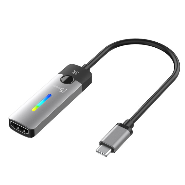 j5create USB-C to HDMI 2.1 8K Adapter, 8K 60Hz, 4K 144Hz, HDR - JCA157-N
