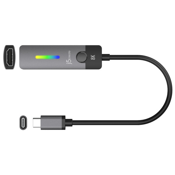 j5create USB-C to HDMI 2.1 8K Adapter, 8K 60Hz, 4K 144Hz, HDR - JCA157-N – image 2