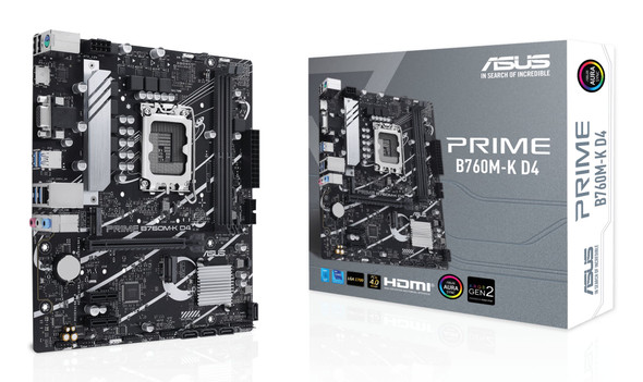 ASUS PRIME B760M-K D4 Micro ATX Motherboard LGA 1700 Intel B760 DDR4 - 90MB1DS0-M1EAY0