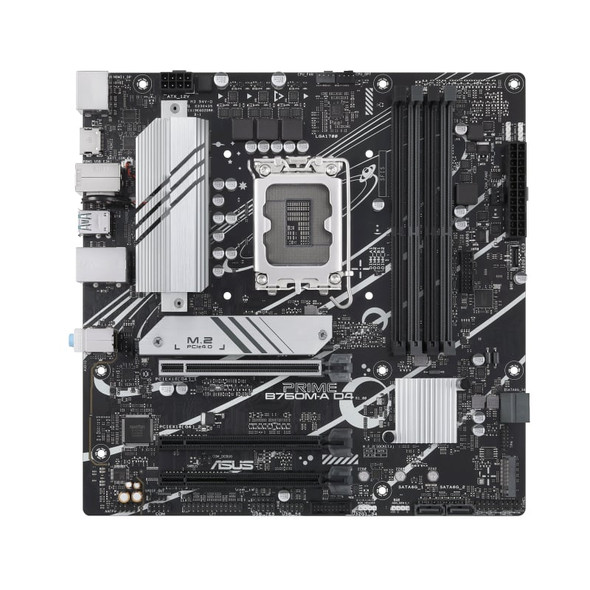 ASUS Prime B760M-A D4-CSM Intel B760 LGA 1700 Micro ATX Motherboard - 90MB1D00-M1EAYC