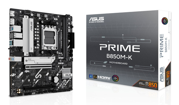ASUS PRIME B850M-K AMD B850 AM5 DDR5 Micro ATX Motherboard - 90MB1LV0-M0EAY0