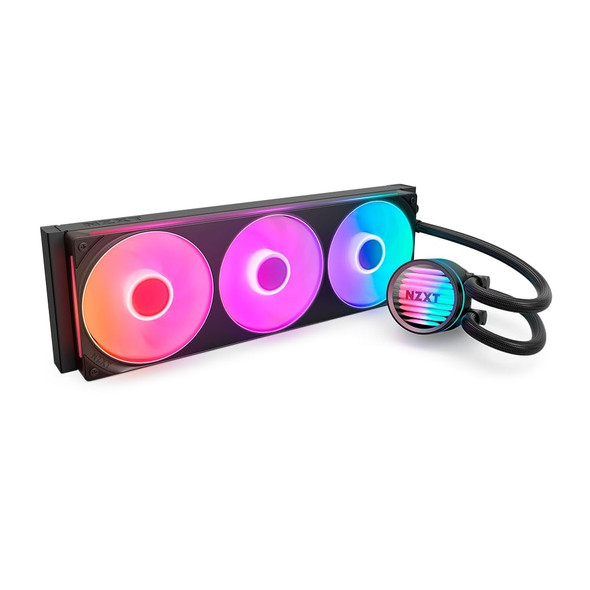 NZXT Kraken Core 360 RGB All-in-One Liquid CPU Cooler Black - RL-KR36C-B1