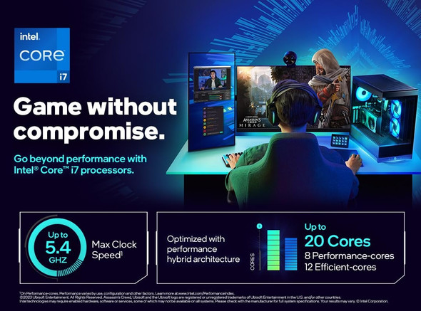 Intel Core i7-14700F Desktop Processor 20 Cores Up to 5.4 GHz LGA 1700 - BX8071514700F – image 2