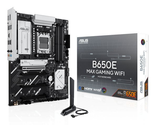 ASUS B650E MAX GAMING WIFI ATX Motherboard Socket AM5 DDR5 PCIe 5.0 Wi-Fi 6E - 90MB1LD0-M0EAY0