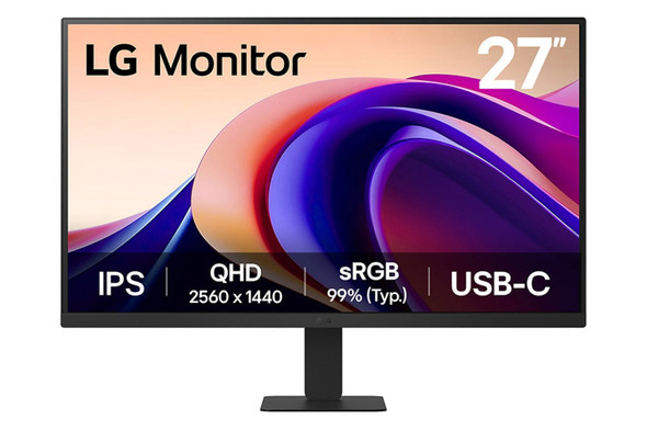 LG 27U631A-B 27" Quad HD 2560 x 1440 100Hz IPS Monitor - 27U631A-B.AEKQ