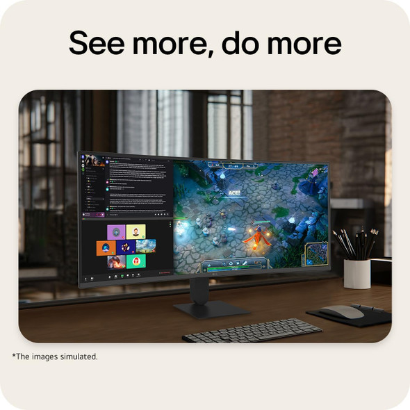 LG UltraWide 34U620B-B 34" Curved Monitor, UWQHD, 144Hz, VA - 34U620B-B.AEK – image 2