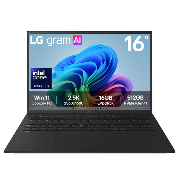 LG gram 16Z90TL 16" 2.5K Laptop, Intel Core Ultra 256V, 16GB RAM/512GB SSD