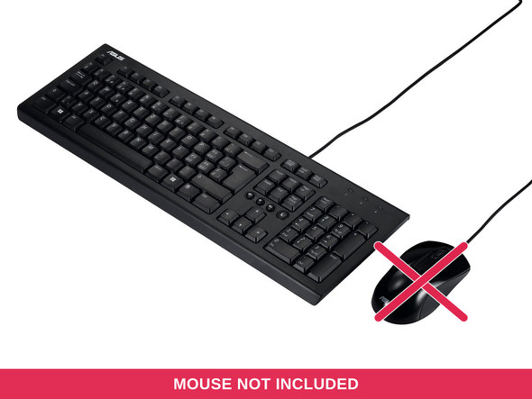 ASUS U2000 Wired Keyboard USB Black PC Laptop (mouse not included) – image 2