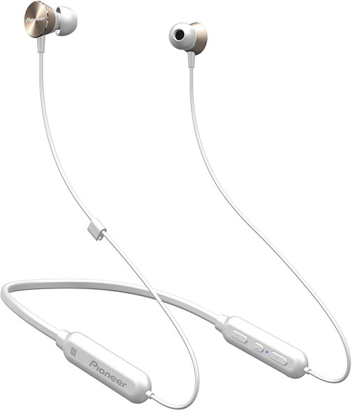 Pioneer Bluetooth In Ear Neckband Headphones With Mic - Gold
