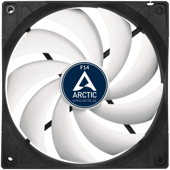 Arctic F14 - 140mm Computer Case Fan - 1350 RPM- Black/White