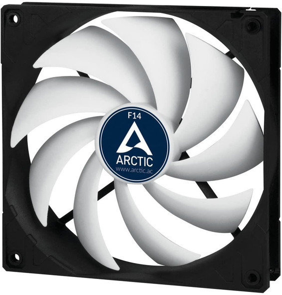 Arctic F14 - 140mm Computer Case Fan - 1350 RPM- Black/White