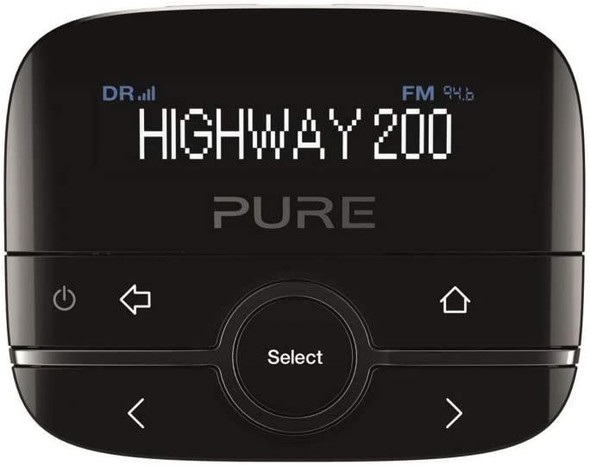 Pure Highway 200 In-Car DAB+/DAB Digital Radio FM Adapter/Transmitter with AUX