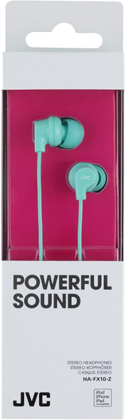 JVC Powerful Sound In-Ear Wired Headphones - Mint Blue