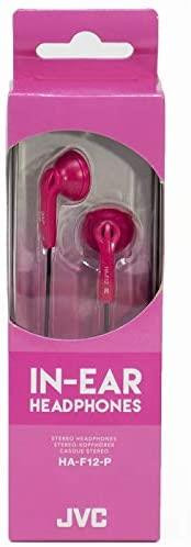 JVC Headphones Pink HAF12 Comfortable Fit In-Ear Stereo Wired - 3.5mm