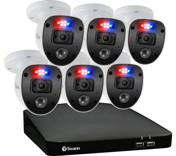 Swann Enforcer 8-Channel Full HD 1080p 1TB DVR SecurIty System 6 Cameras