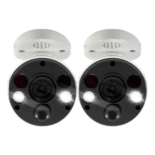 Swann 4K UHD Thermal Sensing Spotlight Bullet CCTV Security Cameras - Twin Pack