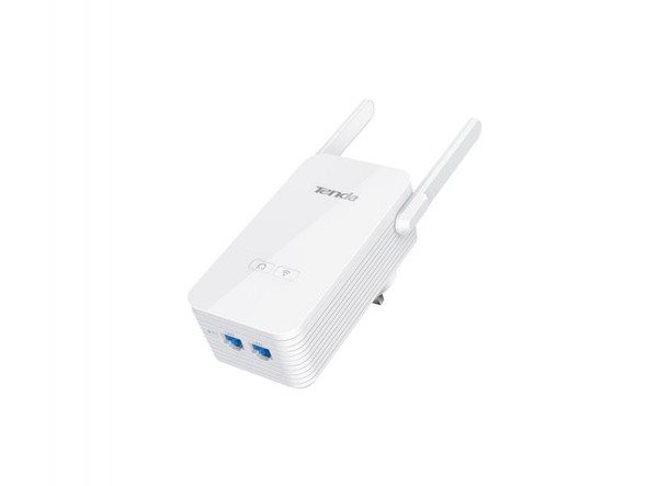 Tenda PA6 AV1000 2-Port Add-On Gigabit Powerline adapter Up to 300Mbps - Single