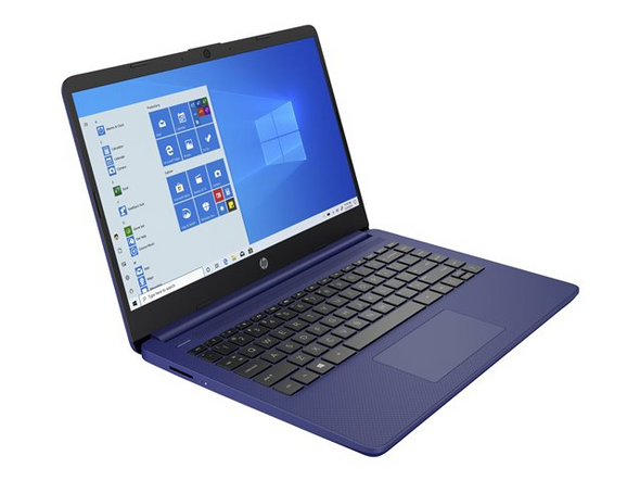 HP 14s-fq0022na AMD Athlon 3020e 4GB RAM 64GB eMMC 14" Laptop Blue