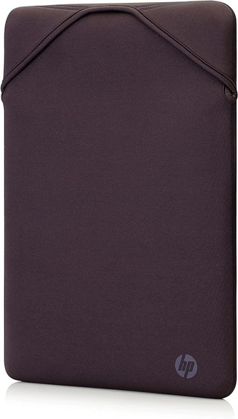 HP 14.1 Inch Protective Reversible Laptop Notebook Sleeve Case - Grey & Mauve