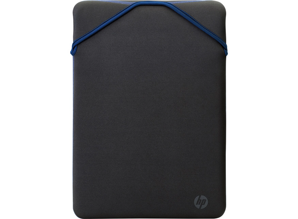 HP 14.1 Inch Protective Reversible Laptop Notebook Sleeve Case - Black & Blue