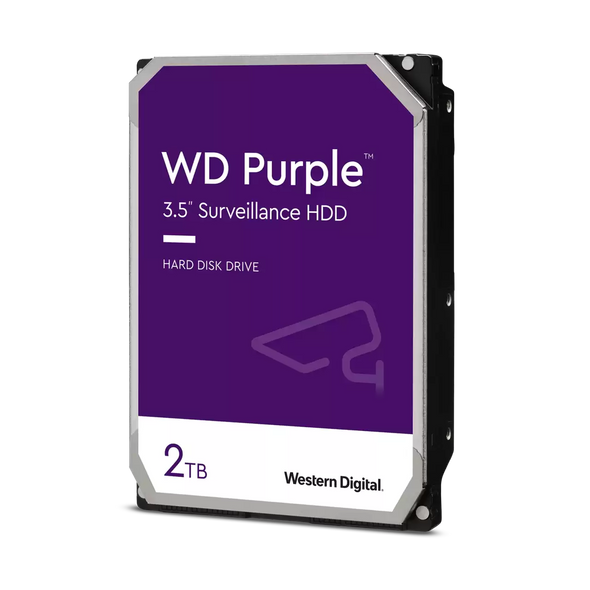 WD Purple 2 TB Surveillance Hard Disk Drive 3.5" SATA 6Gb/s 64MB Cache 5400 rpm