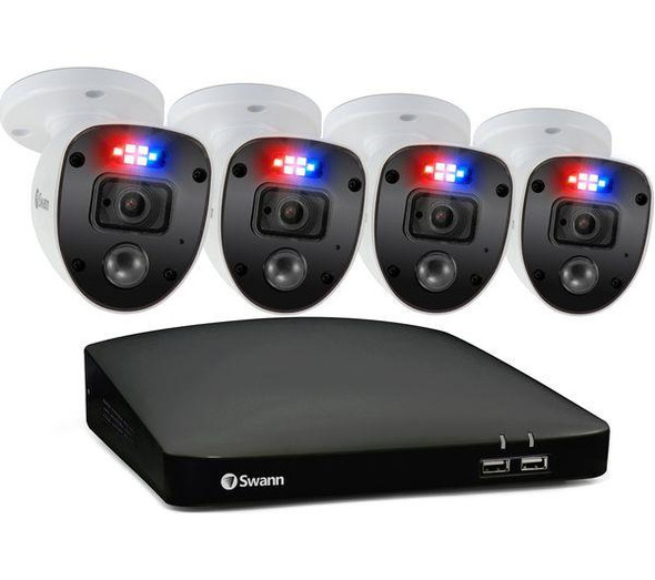 Swann Enforcer 8 Channel Full HD 1080p DVR CCTV Security System 4 Cameras
