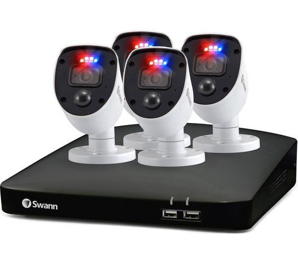 Swann Enforcer 8 Channel Full HD 1080p DVR CCTV Security System 4 Cameras