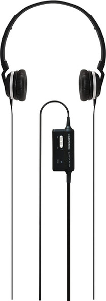 Audio Technica ATH-ANC1 On-Ear Active Noise-cancelling Wired Headphones - Black