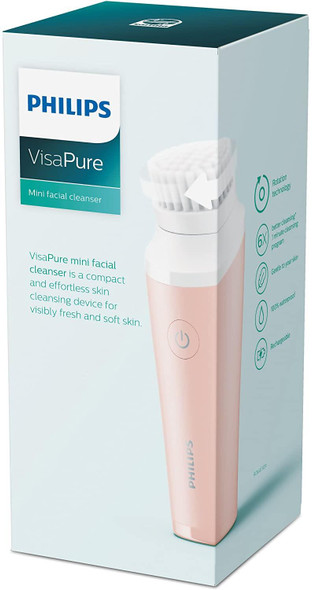 Philips VisaPure Mini Pink Facial Cleanser Rechargeable Waterproof