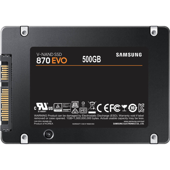 Samsung 870 EVO 500GB 2.5" V-NAND SATA III SSD Internal Solid State Drive