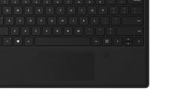 Microsoft Surface Pro 4 Type Cover with Touch Fingerprint ID Black UK