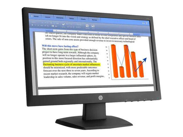 HP V194, (1366 x 768) 60Hz, TN LED Anti-Glare 19" Monitor