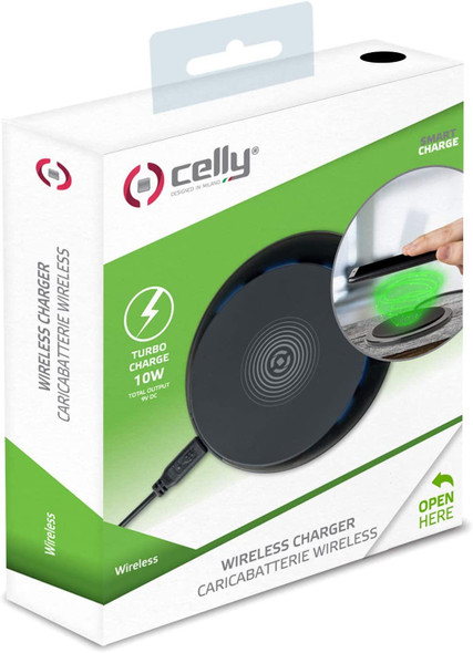 Celly Wireless Charging Fast Pad Black 10W Micro USB – image 2