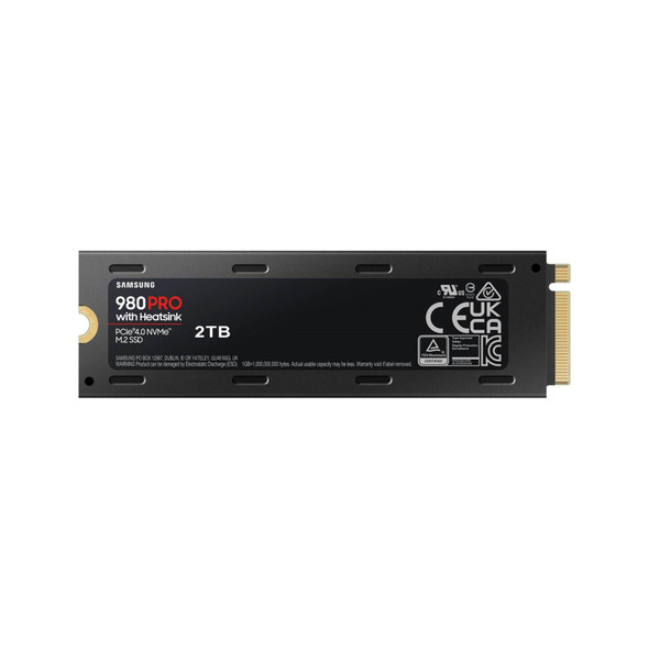 Samsung 980 Pro 2TB PCIe 4.0 NVMe M.2 2280 SSD with Heatsink For PS5 & PC