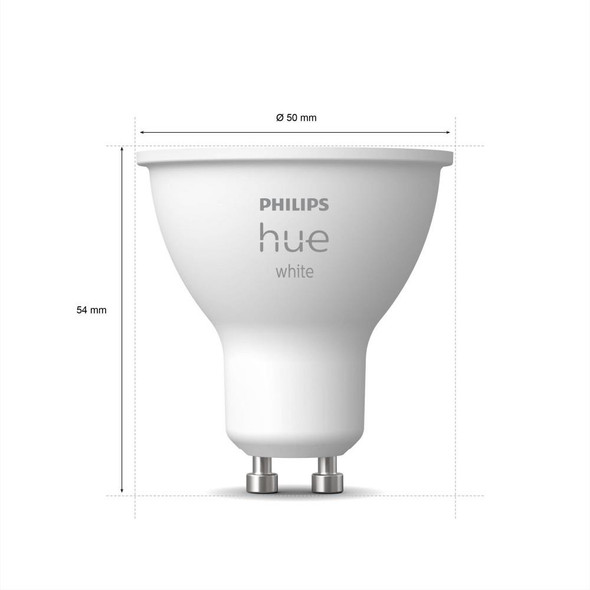 Philips Hue White Ambiance Smart LED Light Bulb GU10 Single