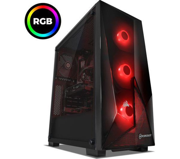 PC Specialist Tornado R5 AMD Ryzen 5 3600 8GB RAM GeForce GTX 1660 Gaming PC