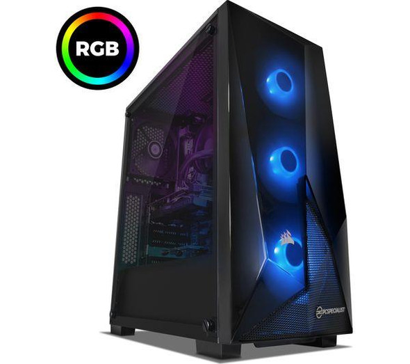 PC Specialist Tornado R5 AMD Ryzen 5 3600 8GB RAM GeForce GTX 1660 Gaming PC