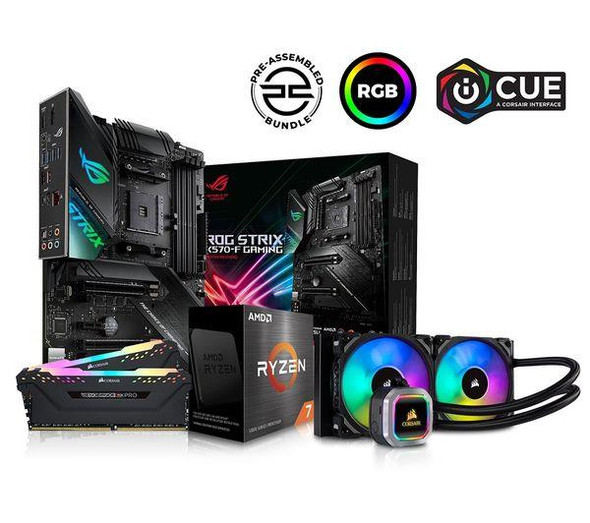 Pc Specialist Asus X570-F AMD Ryzen 7 5800X 2 x 8GB DDR4 RGB CPU Cooler Bundle