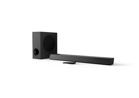 Philips 2.1 CH 120W Wireless Soundbar & Subwoofer With Google Assistant Black