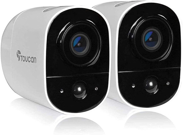 Toucan Full HD 1080p WiFi CCTV Security Camera Kit - 2 Cameras