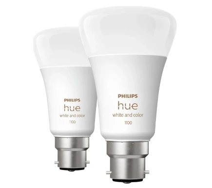Philips Hue 1100 White & Colour Ambiance Smart Bulb B22 - Twin Pack – image 2