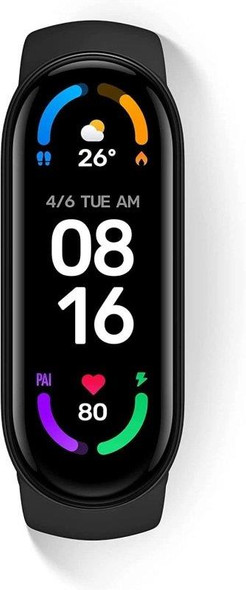 Xiaomi Mi Band 6 1.56" AMOLED Smart Fitness & Activity Tracker - Black