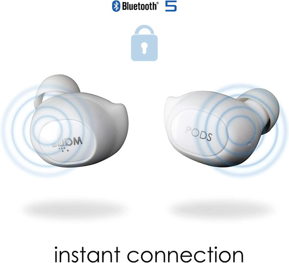 BoomPods Boombuds GS True Wireless IPX5 Bluetooth Earbuds White